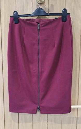 Ladies burgundy pencil skirt - pencil,