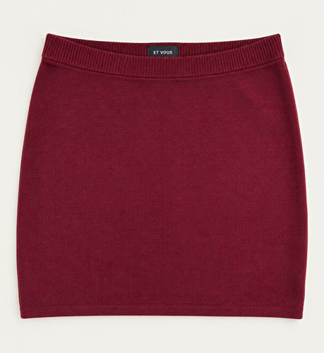 Vous burgundy knit straight - et,