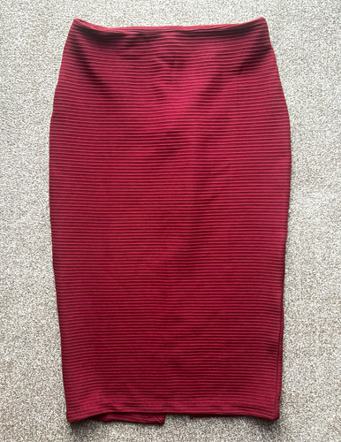 Burgundy ribbed knit - h&m,