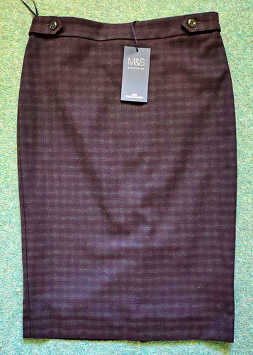 Marks spencer burgundy check - marks,