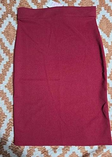 Burgundy jersey stretch - jersey, pencil