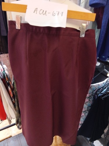 Burgundy straight pencil - burgundy,