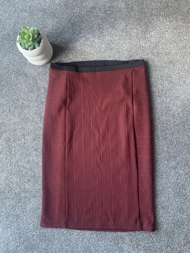 Zara burgundy red ribbed