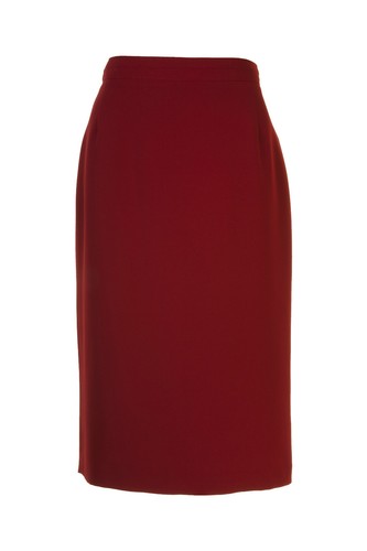 Busy burgundy red pencil - pencil, skirt