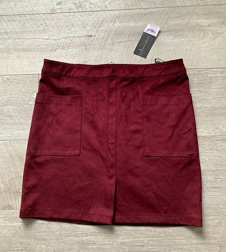 Dorothy perkins burgundy faux - dorothy,
