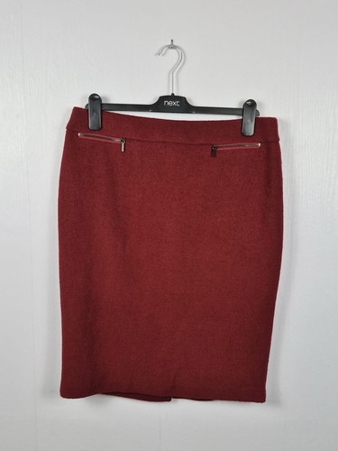 Wool blend pencil skirt - wool,