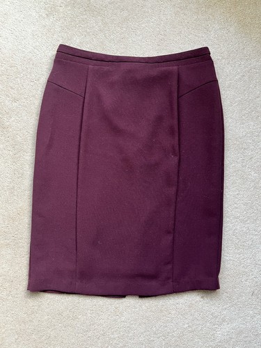 Burgundy crepe pencil - m&s,