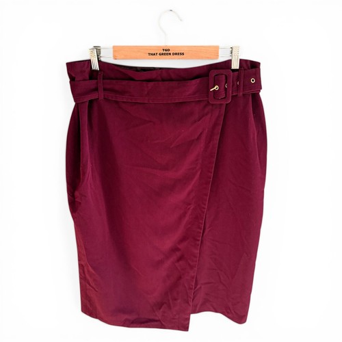 Ladies burgundy pencil skirt - ladies,
