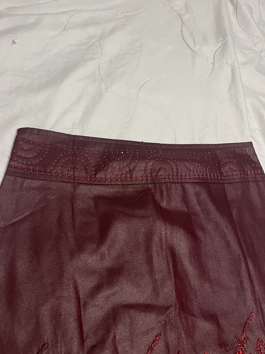 Womens burgundy floral faux - womens,