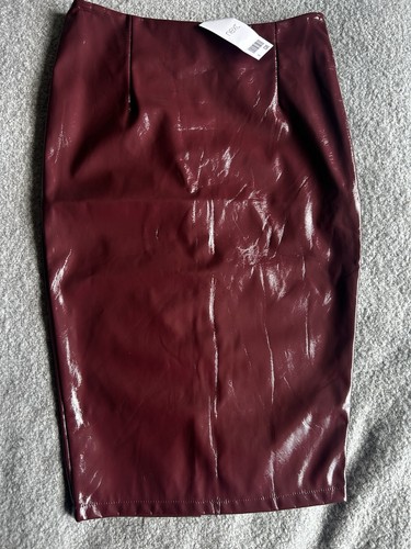 Pleather pencil skirt - -, size