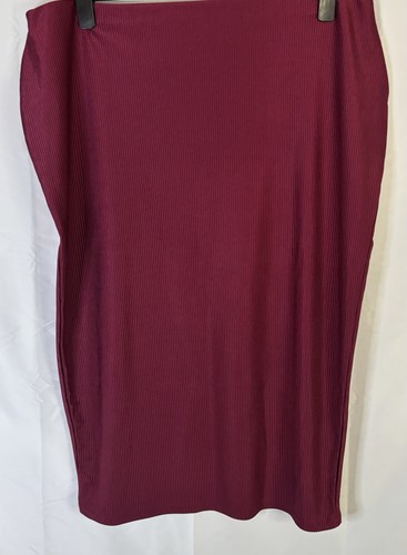 Missguided burgundy ribbed - burgundy,