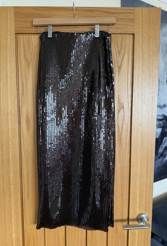 Zara burgundy brown sequin - burgundy,
